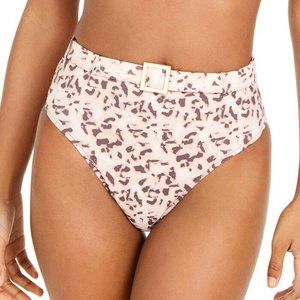 We Wore What Pink Tortoise Bikini Swim Bottom Sz L